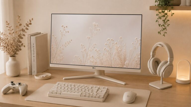 白いゲーミングモニター
